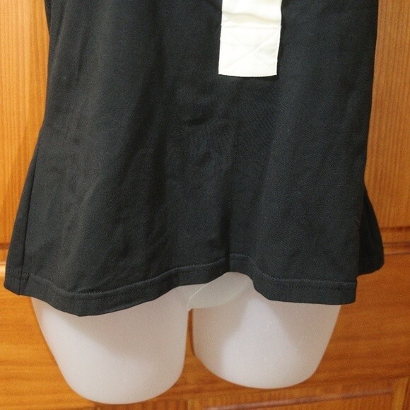 Finley Vintage 90s Black & White Jazz Halter Top Wednesday Adam's Vibes - Picture 4 of 11